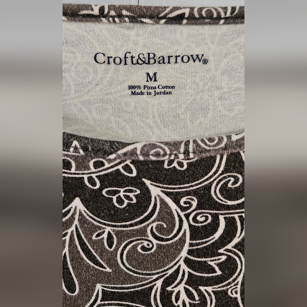 Croft & Barrow Geo Floral Top - Picture 3 of 6